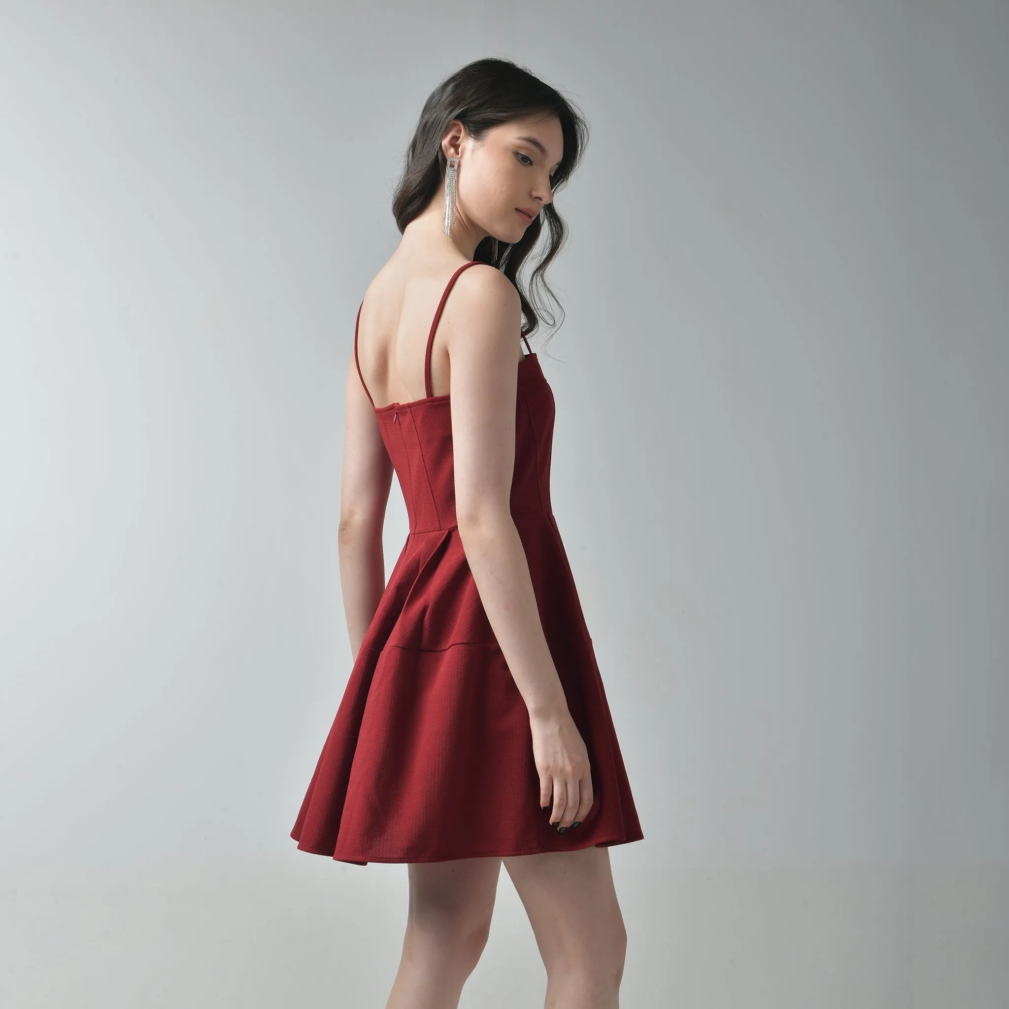 Fit & Flare Dress with Shrug