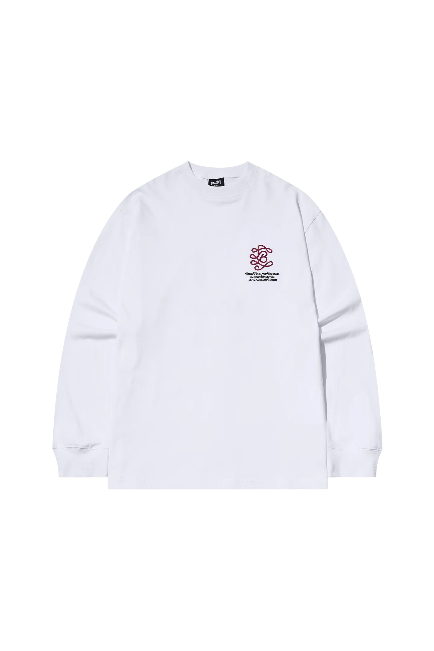 Flower B Embroidered Long-sleeved T-shirt