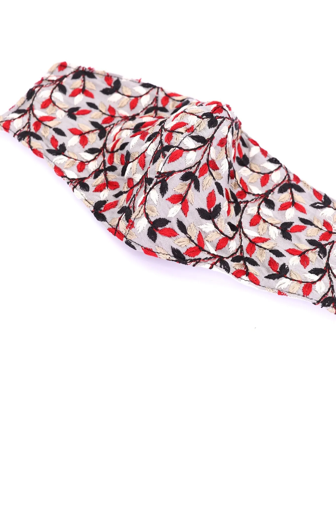 FLOWER EMBROIDERED FACE MASK ELENA