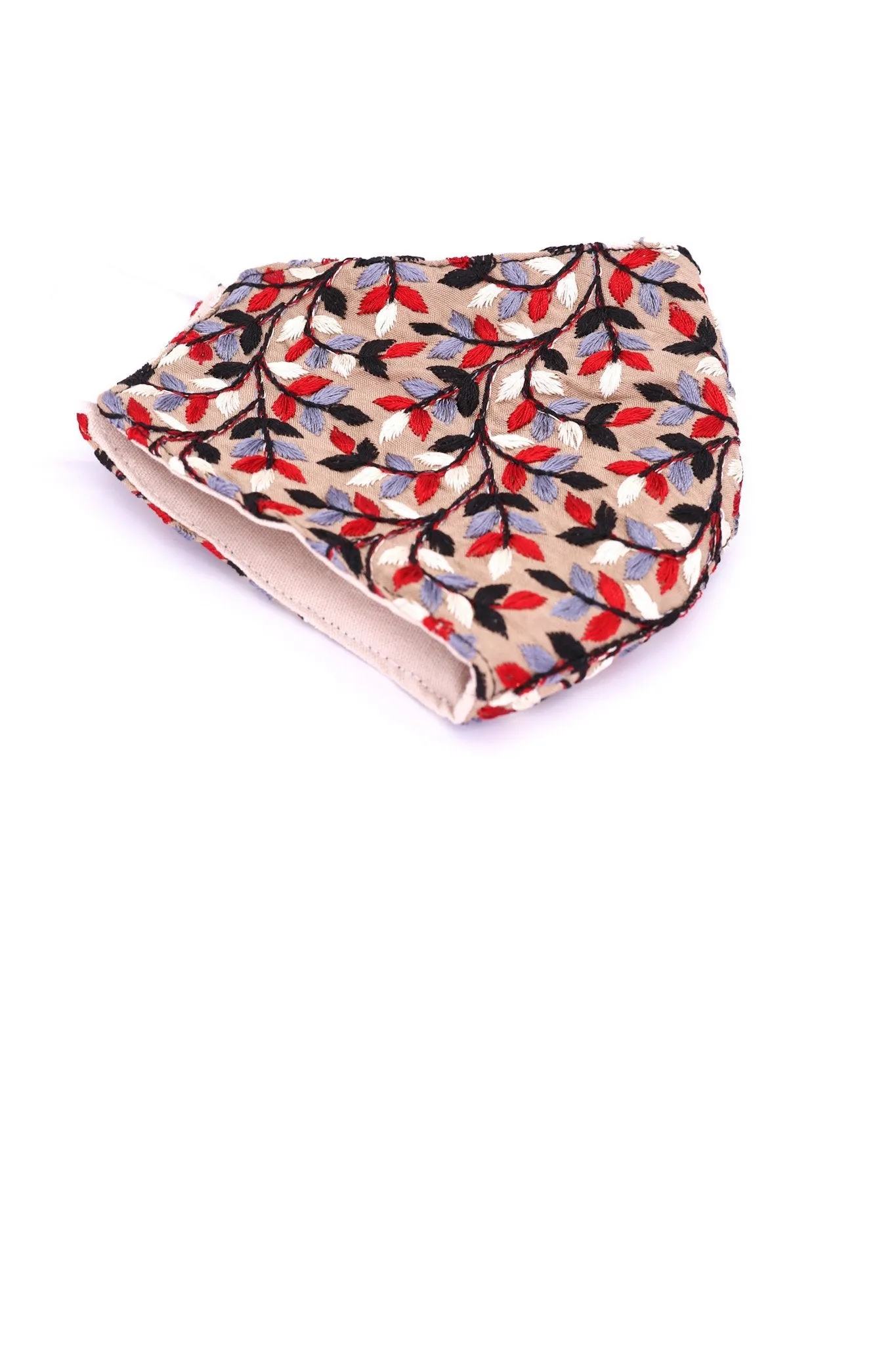 FLOWER EMBROIDERED FACE MASK ELENA