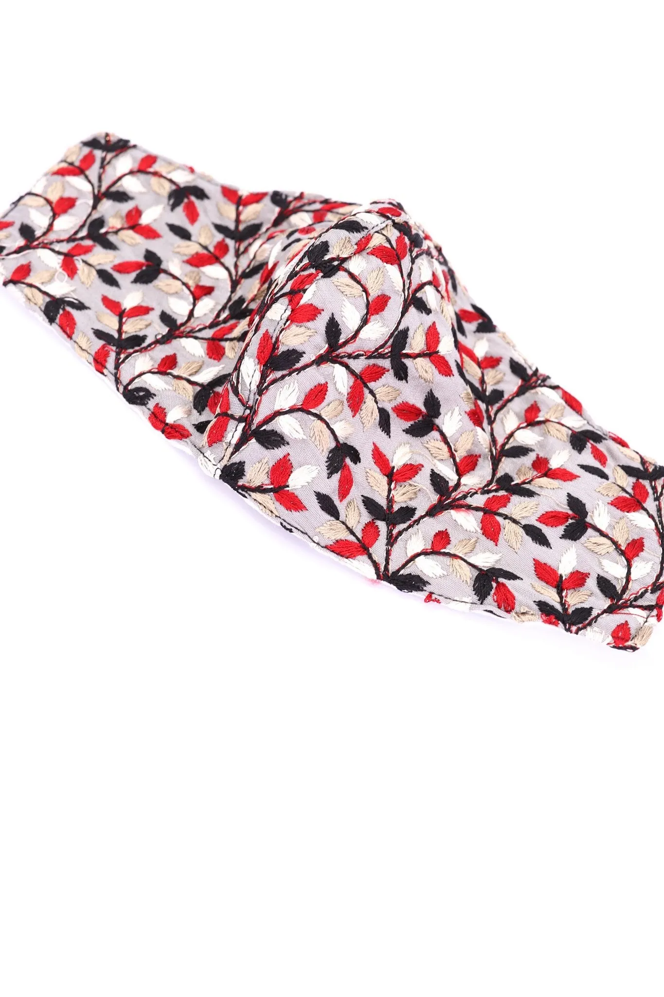 FLOWER EMBROIDERED FACE MASK ELENA