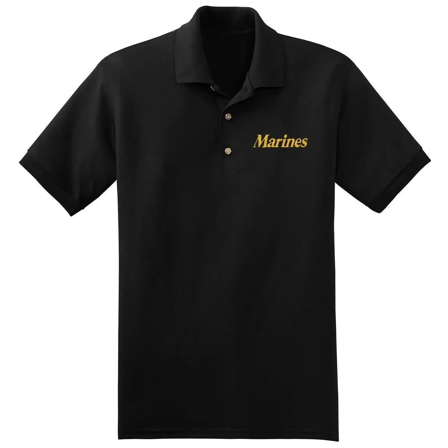 Gold Marines Embroidered Polo
