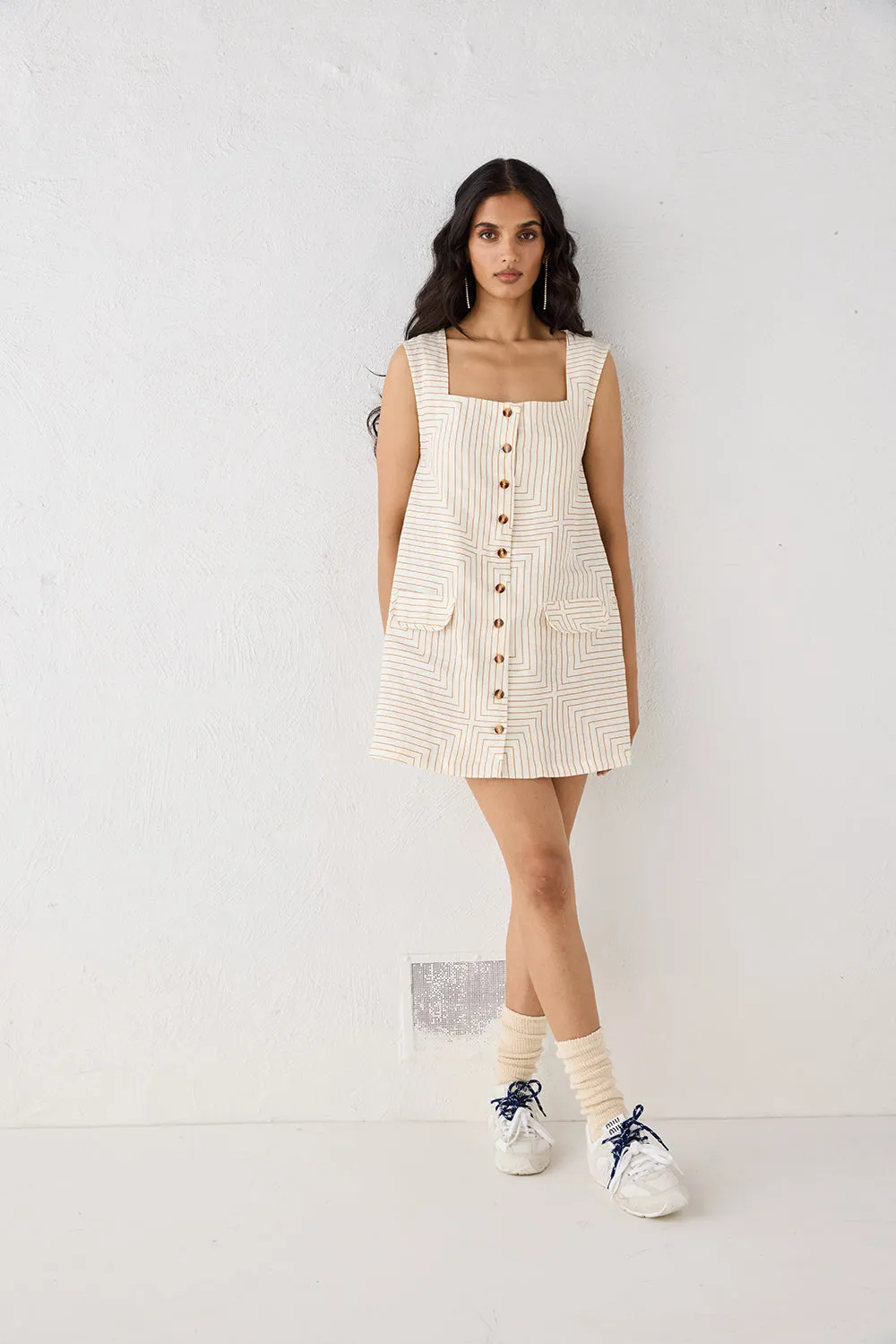 Heidi Linen Mini Dress Juno