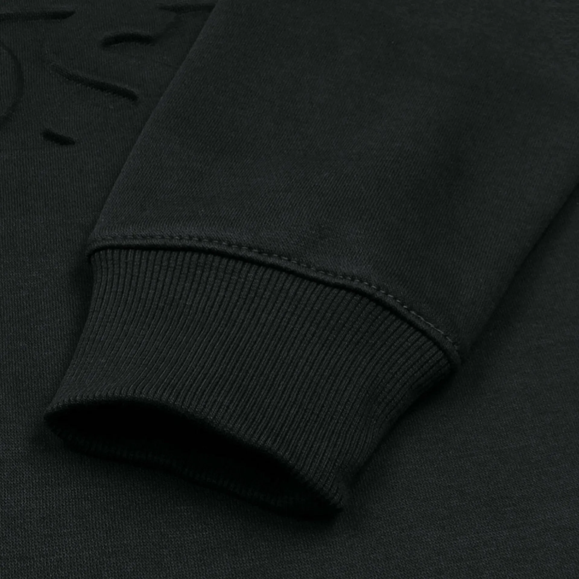 HU - Men 'Black' Boss Embossed Logo Fleece Sweatshirt HU598