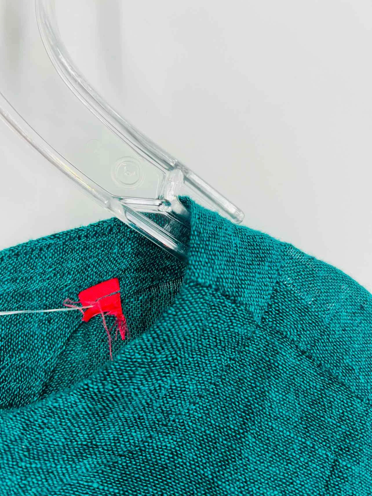IC by Connie K Size M Teal Variegated Pocket Tops Top-3/4 Sleeve