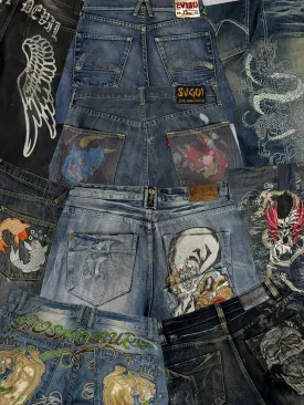 Japanese Embroidered Pants 20 Pcs (A56)