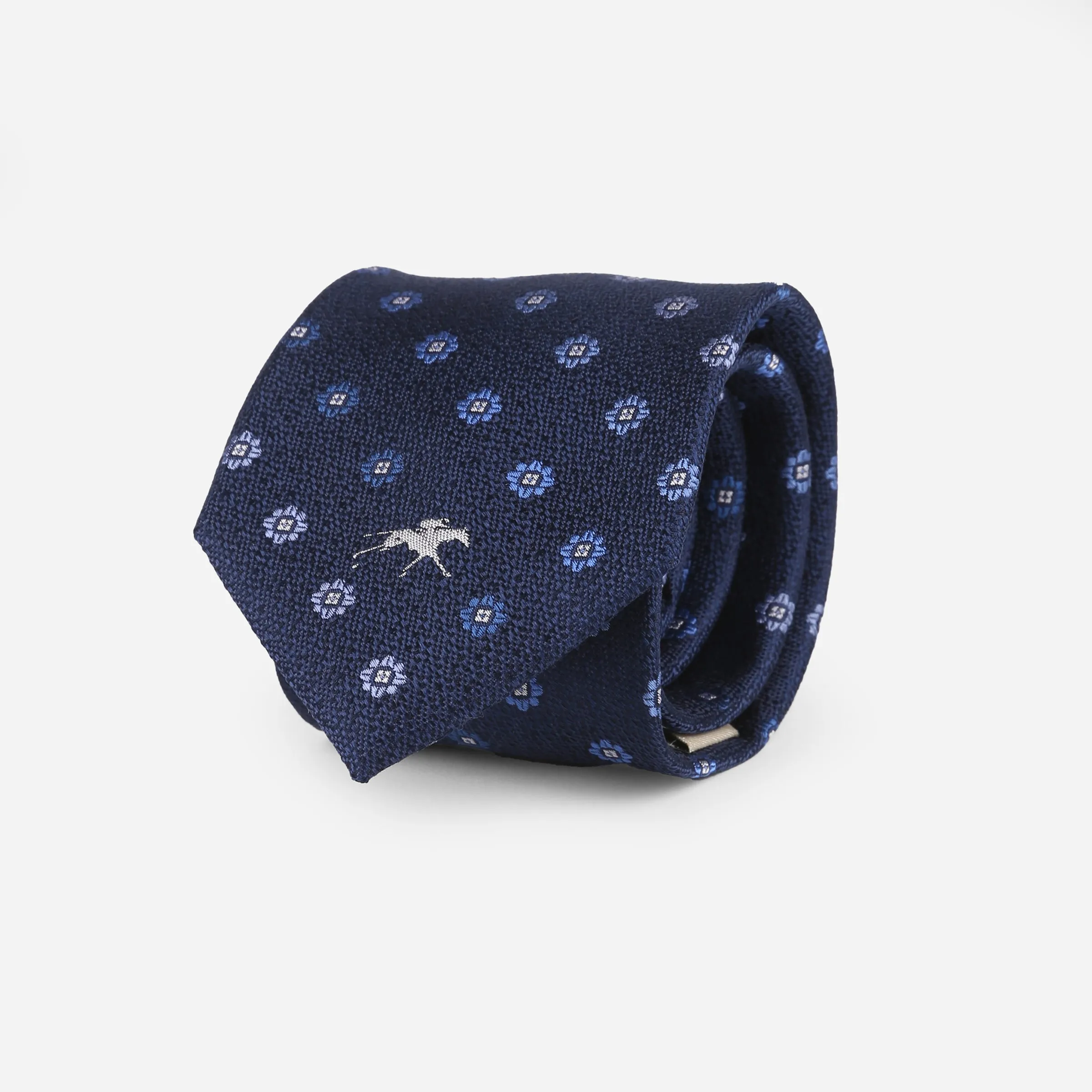 Keeneland Blue Foulard Tie