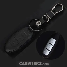 Key Holder for Nissan (Leather - 3 Buttons)