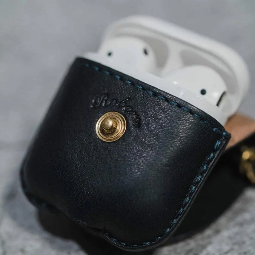 Leather Factory Roberu AirPods Case Washed Caramel