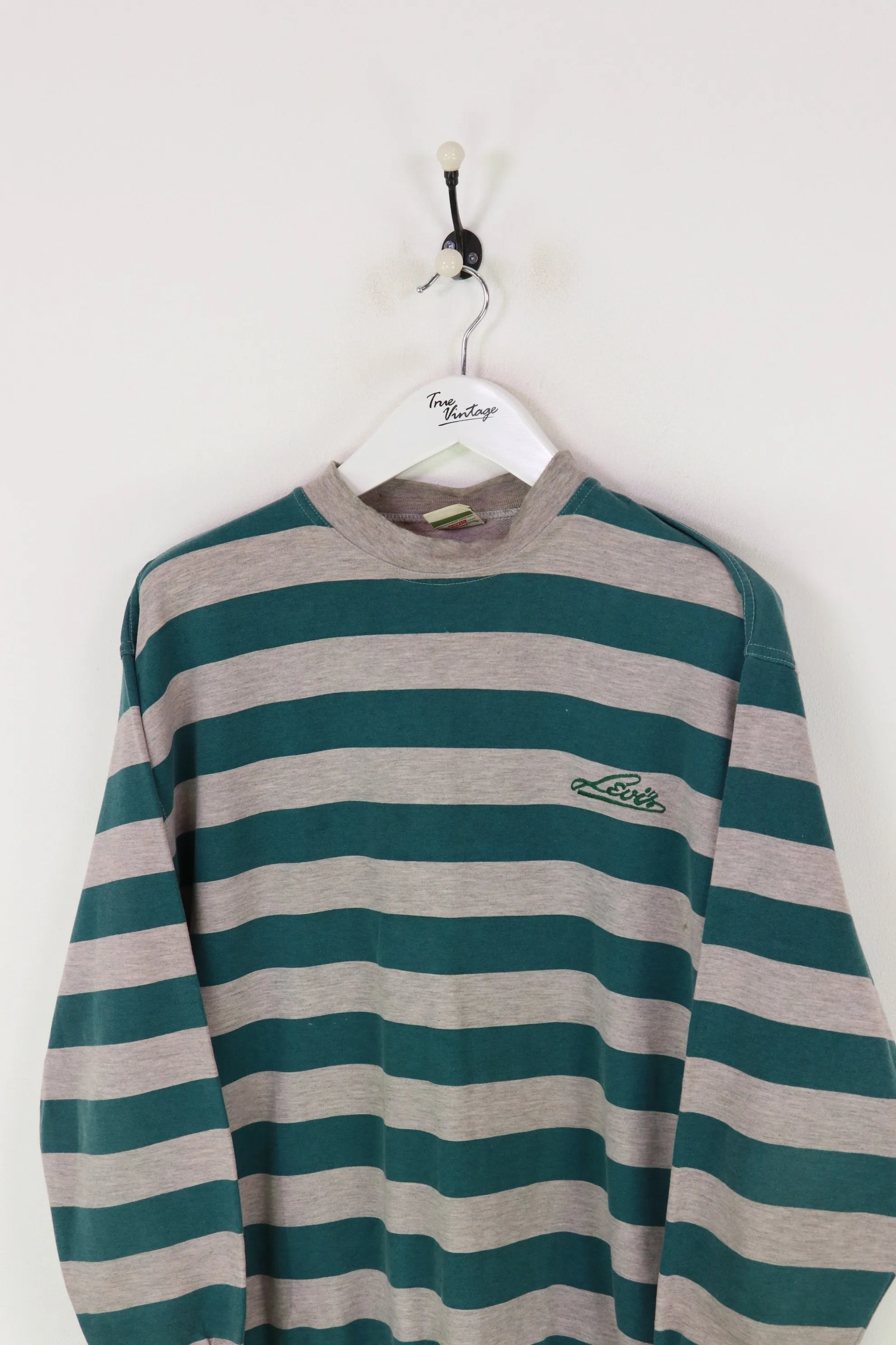 Levi's Sweatshirt Grey/Green Large