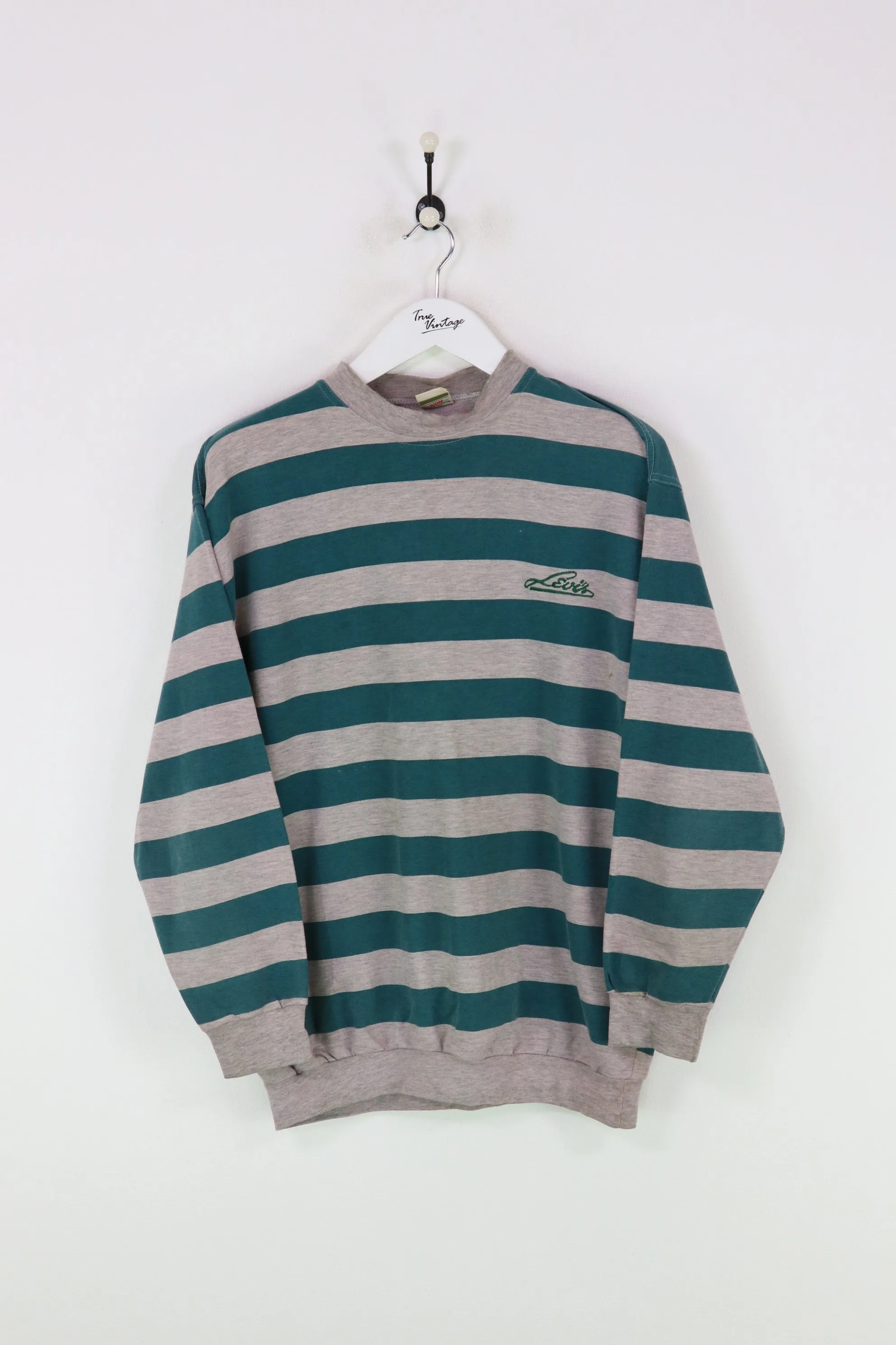 Levi's Sweatshirt Grey/Green Large