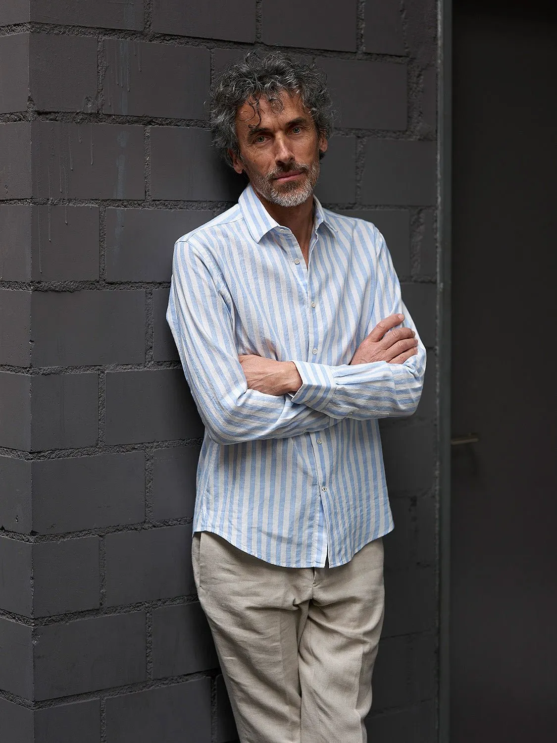Linen Shirt Ascona Blue