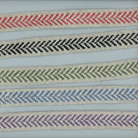 Linen Twill Chevron Tape--Sold By The Yard