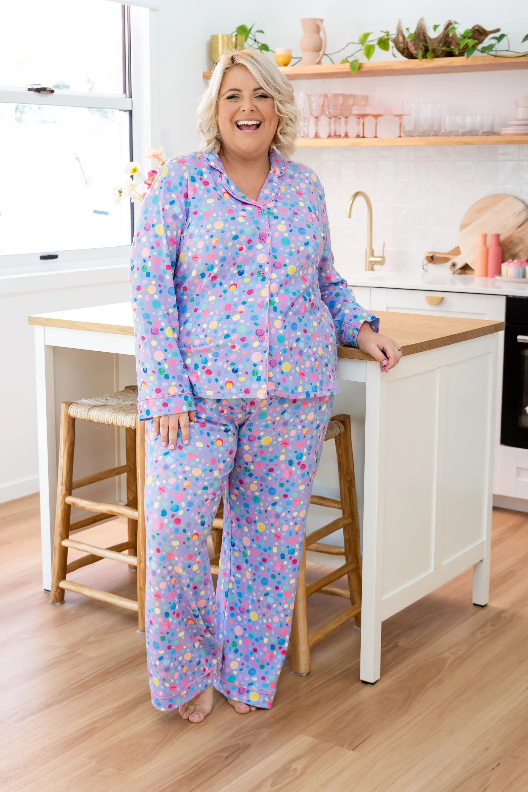 Lunar Shirt & Pants in Lilac Pebble