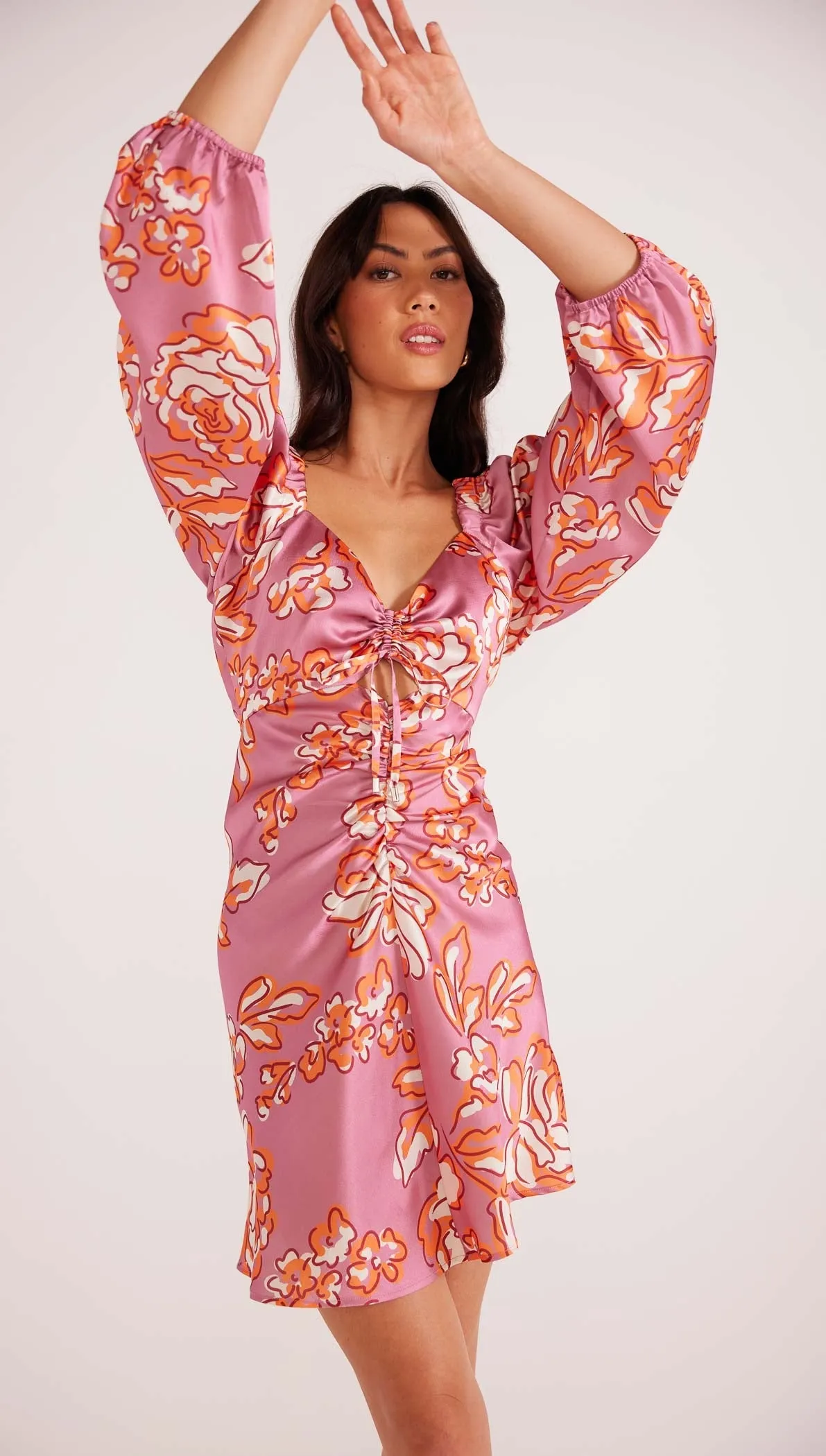 Mandevilla Ruched Mini Dress
