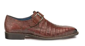 Mezlan Magnus Crocodile Monkstrap Shoe Sport
