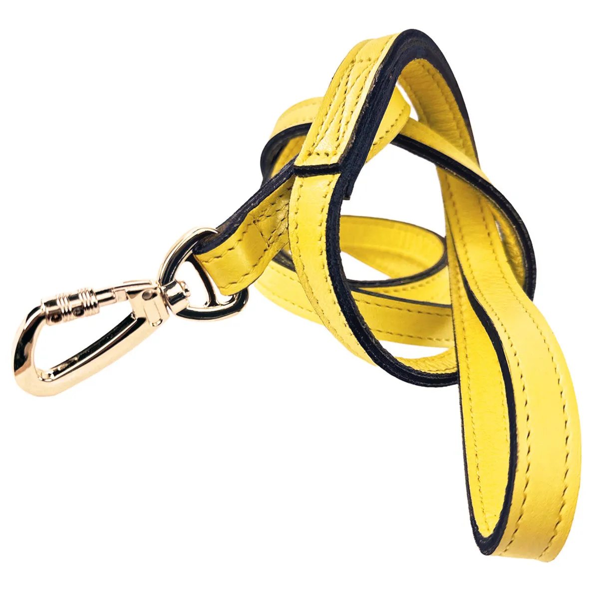 Peacock Dog Leash in Canary Yellow