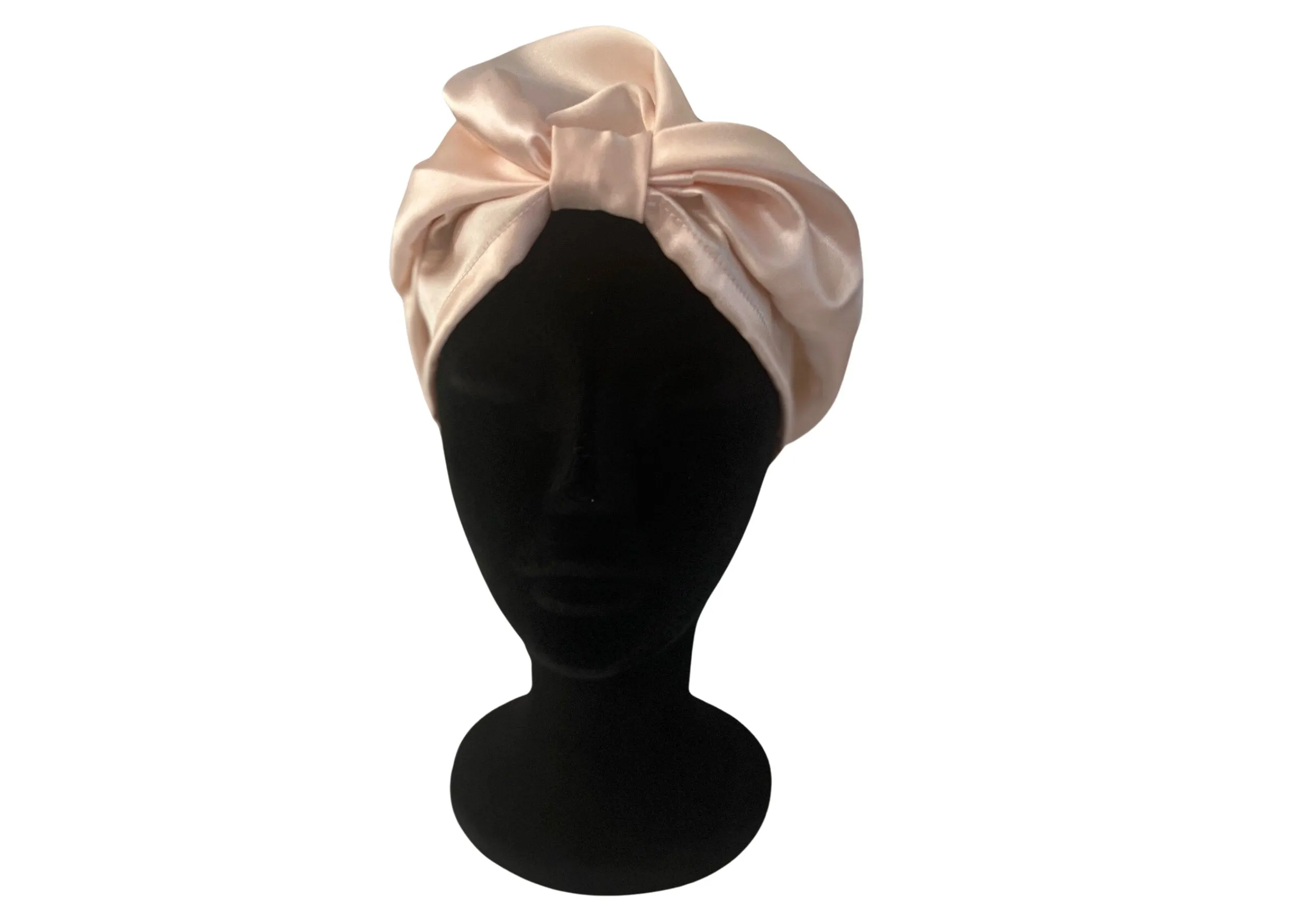 Pink Square Silk Night Cap/Bonnet
