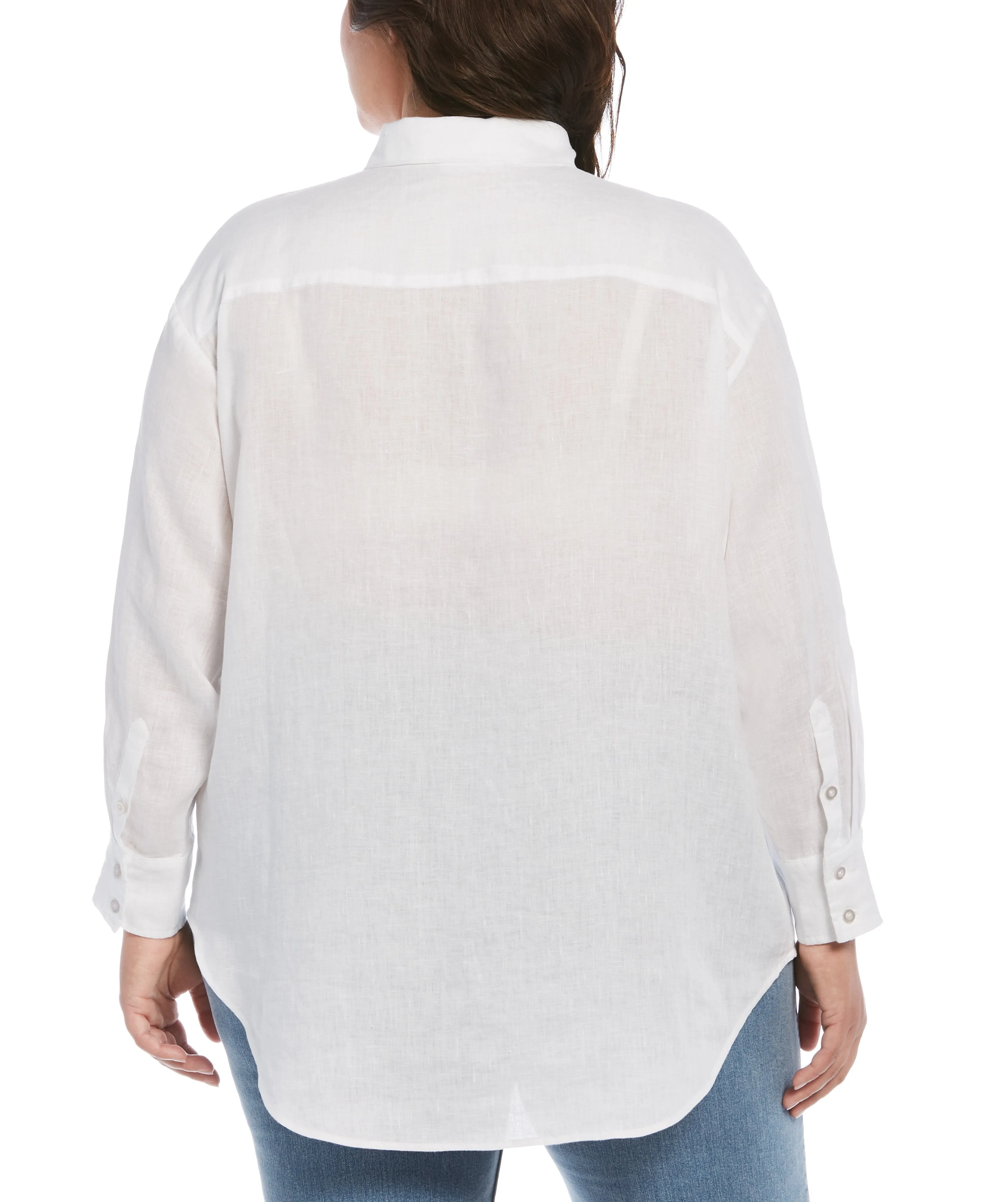 Plus Size Easy Linen Shirt