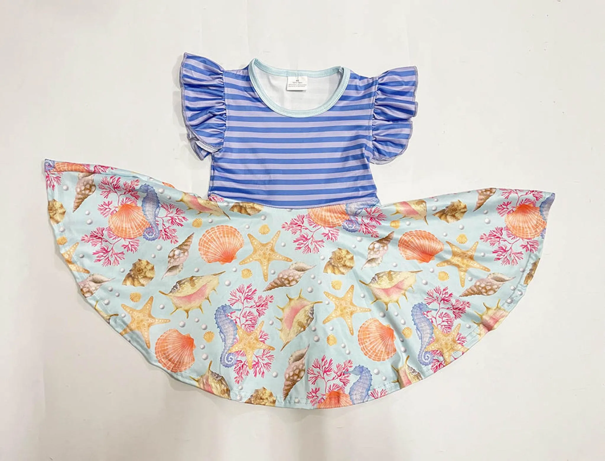 SEASHELLS TWIRLY DRESS