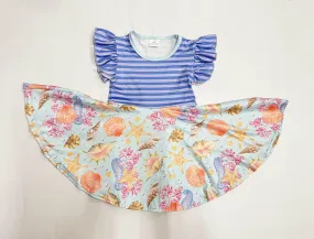 SEASHELLS TWIRLY DRESS