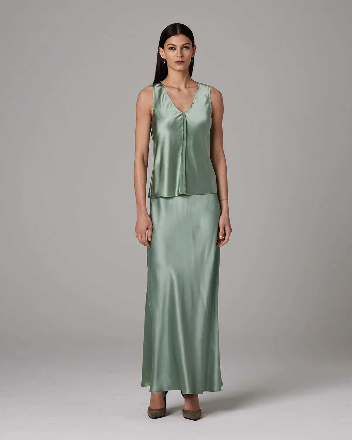 Silk Raw Edge Tank - Core