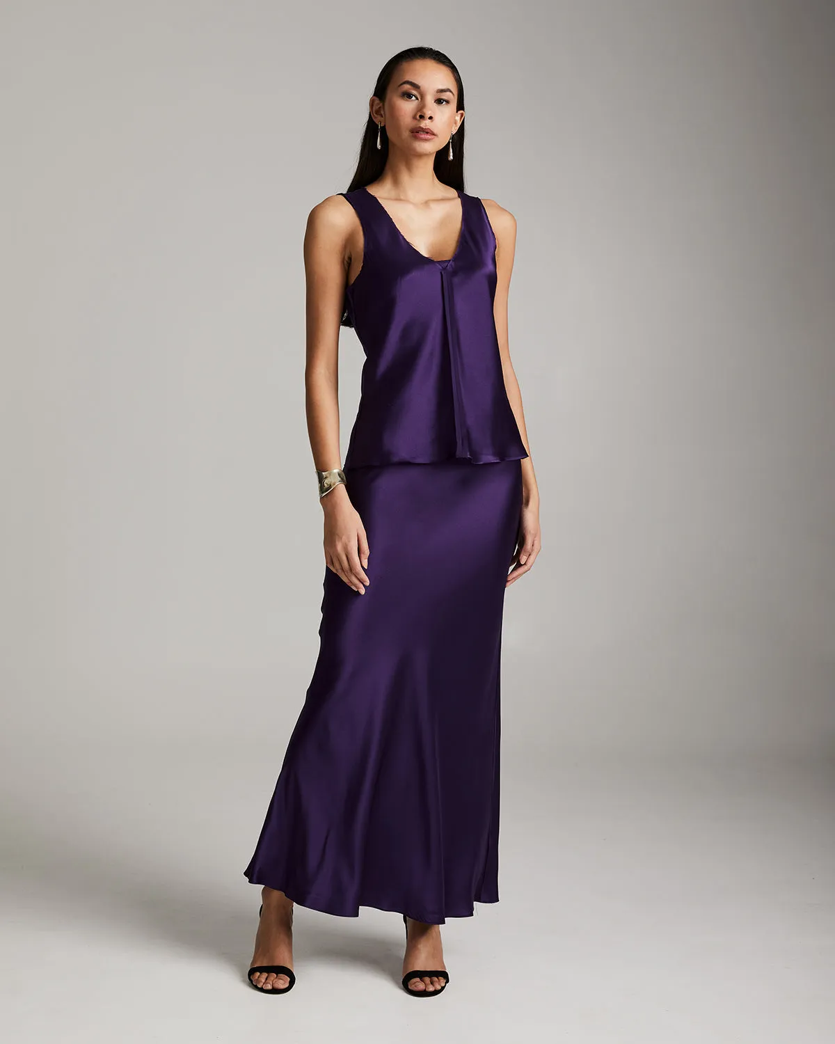 Silk Raw Edge Tank - Core