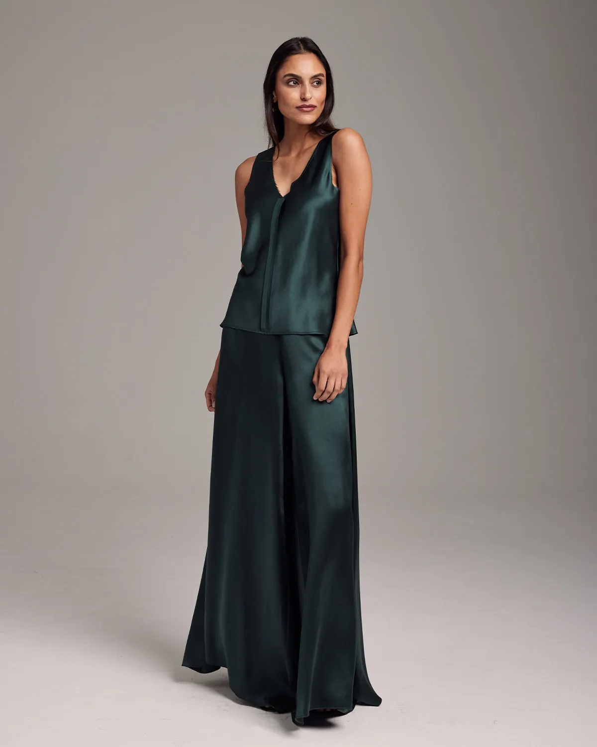 Silk Raw Edge Tank - Core