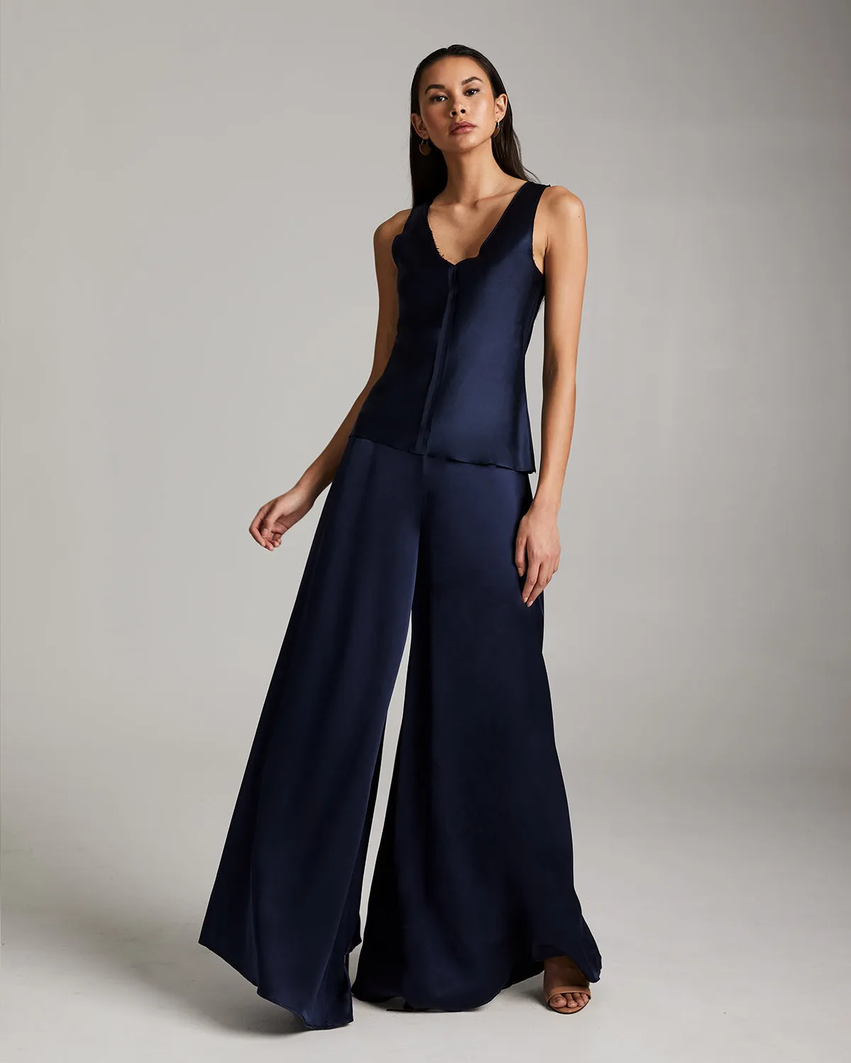 Silk Raw Edge Tank - Core