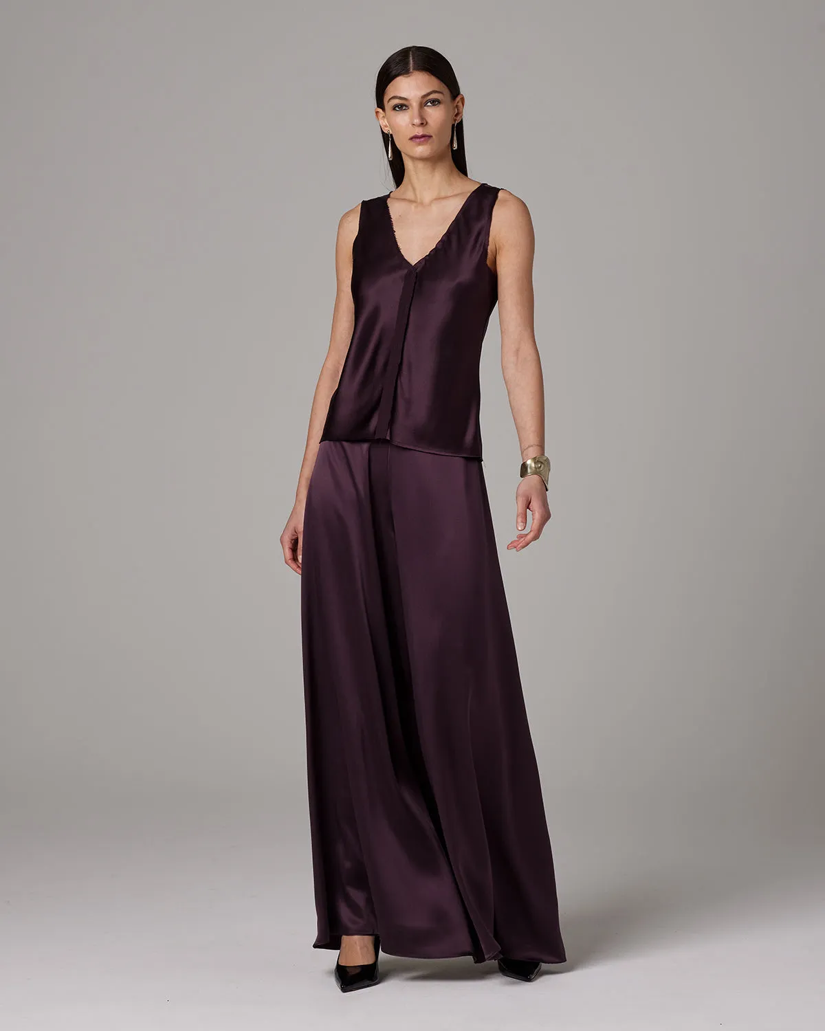 Silk Raw Edge Tank - Core