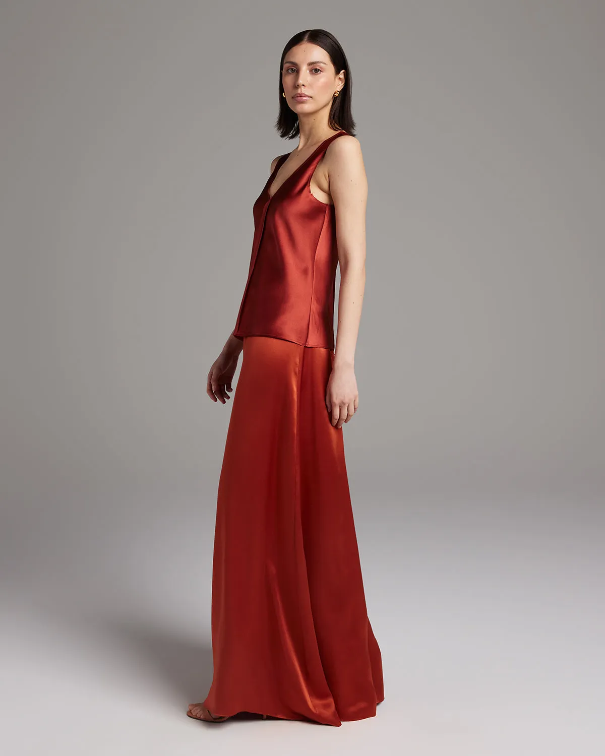 Silk Raw Edge Tank - Core