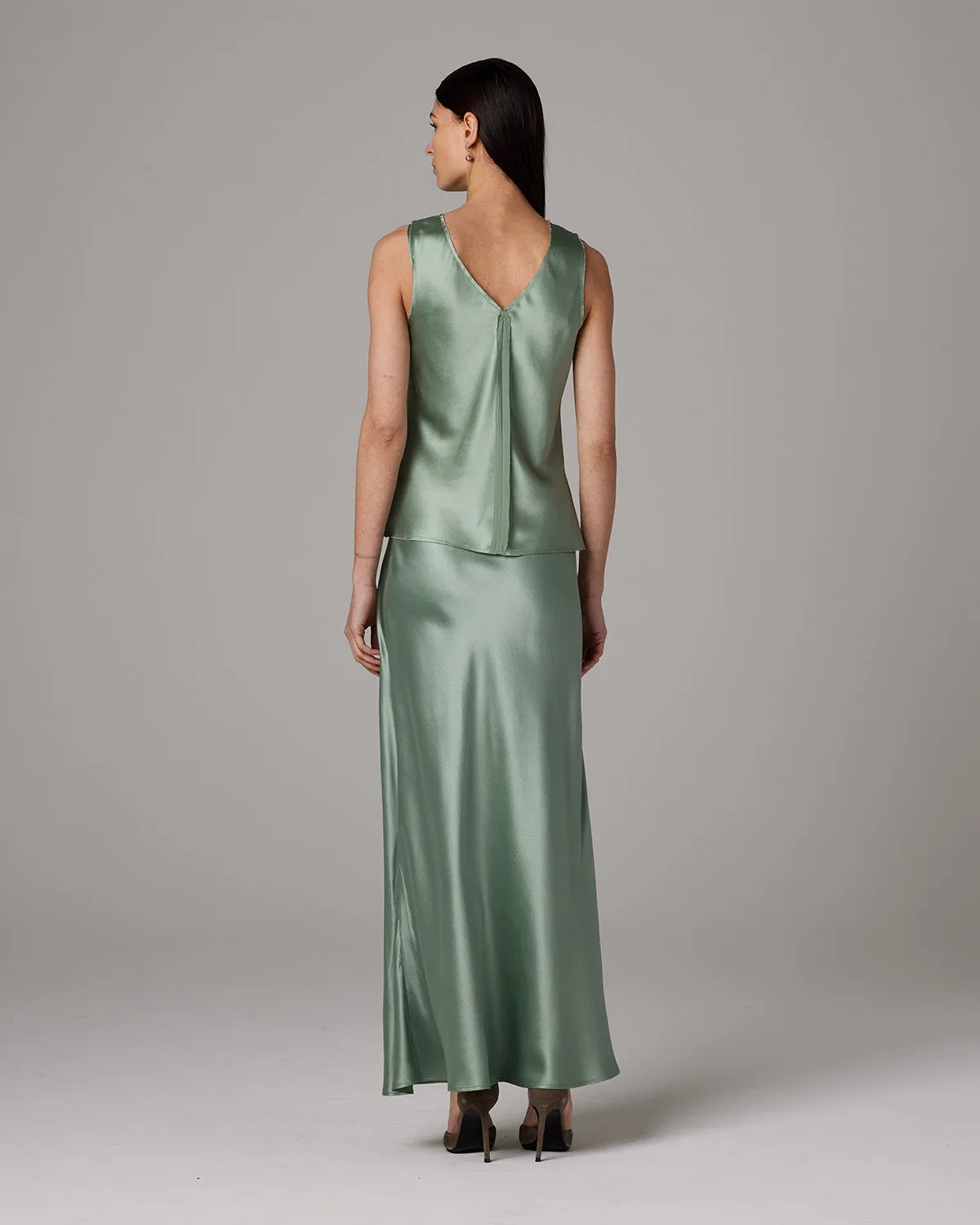 Silk Raw Edge Tank - Core