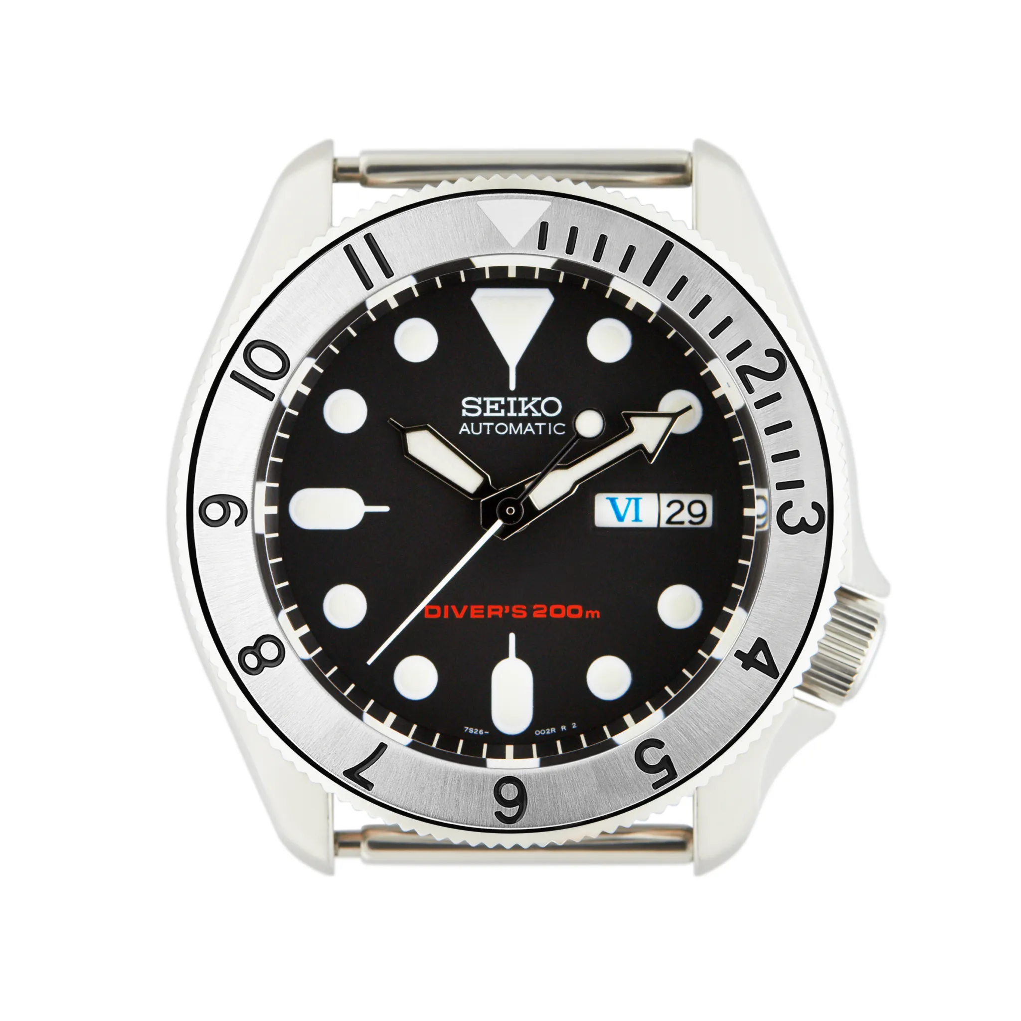 SKX007/SRPD Steel Bezel Insert: Dual Time style Mk2