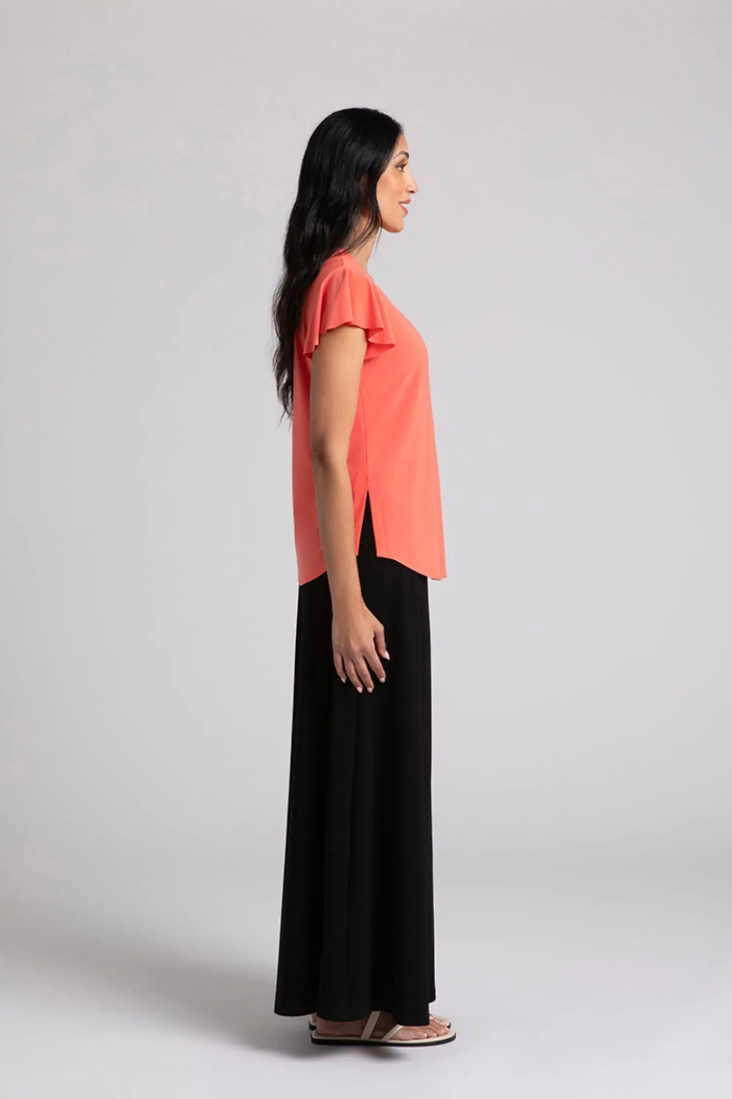 Sympli Flutter Sleeve Top - 22295-0