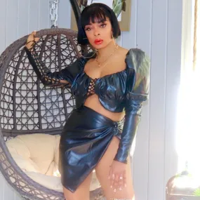 Tease Leather Top