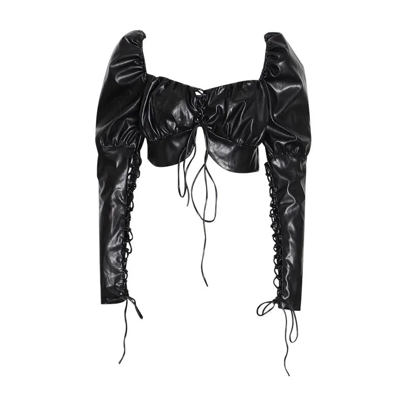 Tease Leather Top