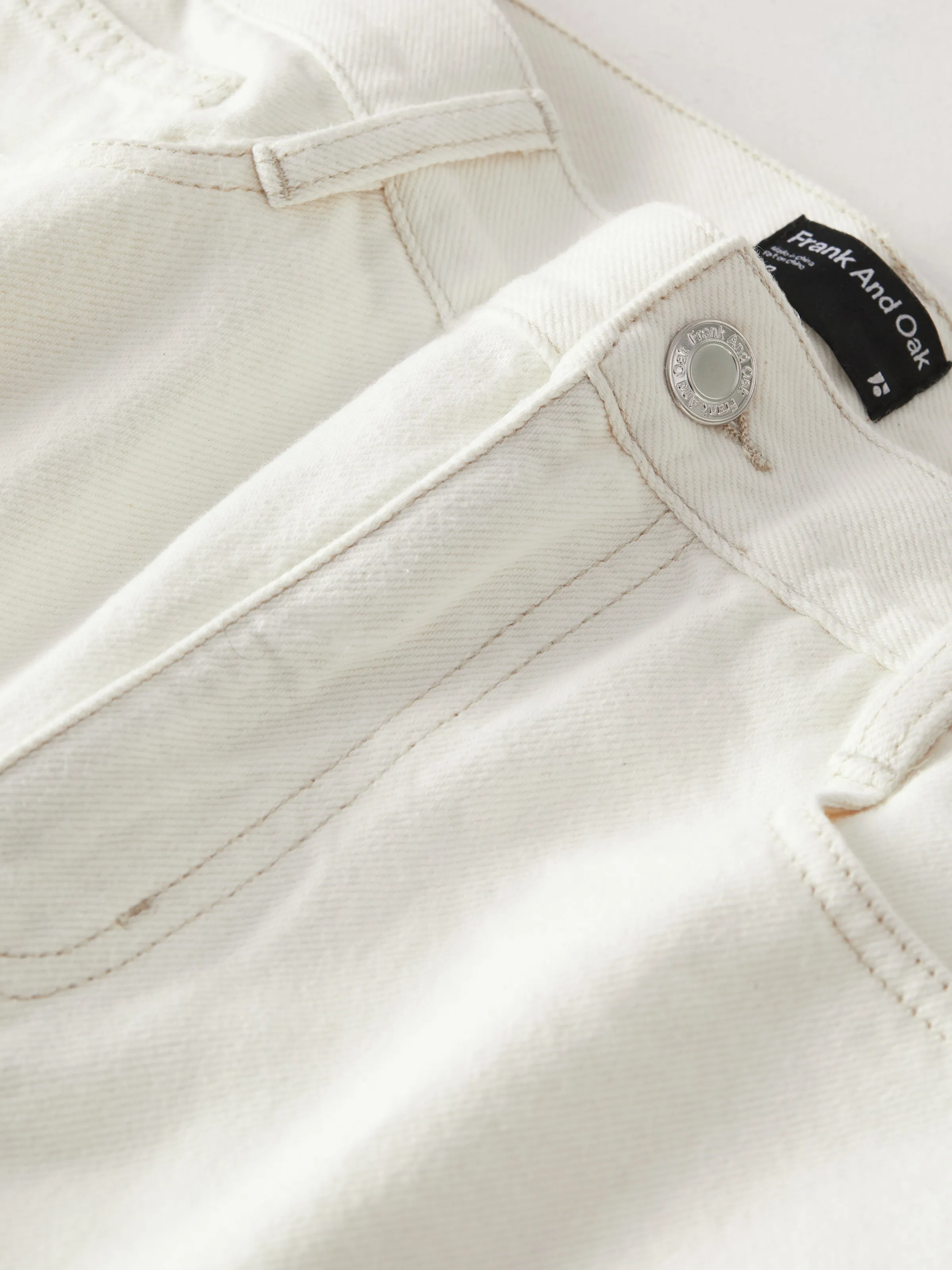 The Adam Slim 10in Short in Off White