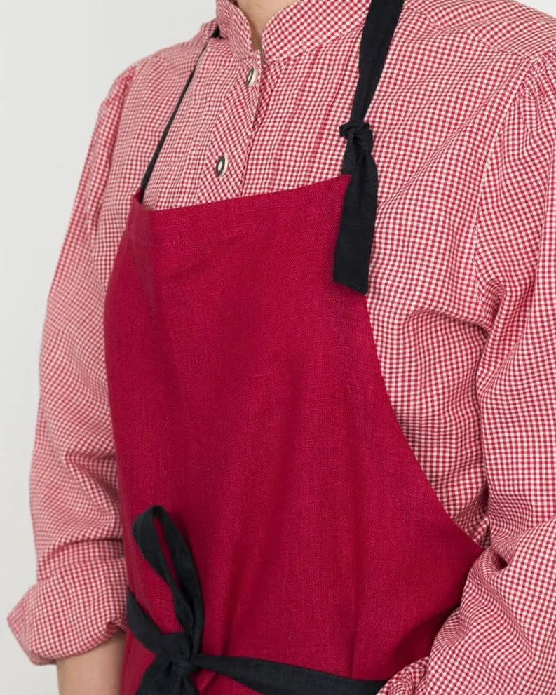 Travail Apron: Poppy Red