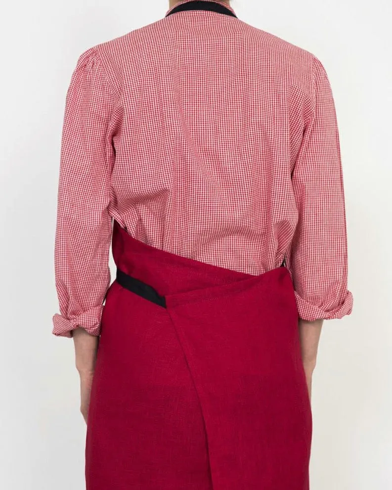 Travail Apron: Poppy Red