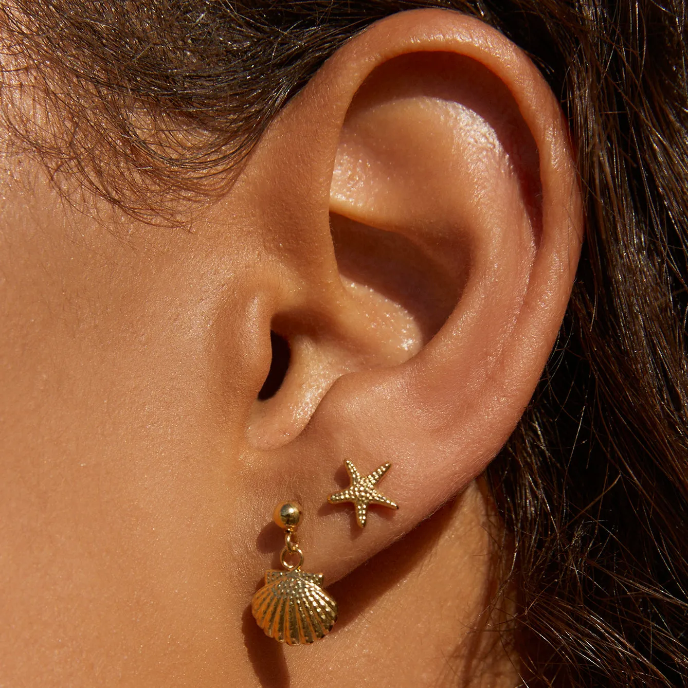 Venus Gold Earrings