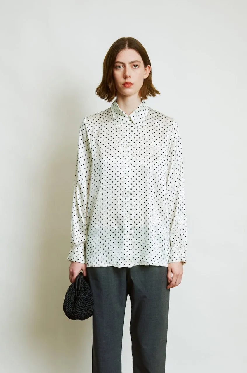 VIVI | cream w/ black polkadot