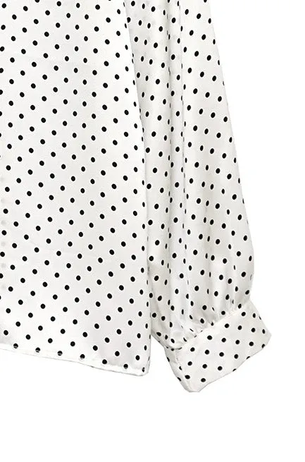 VIVI | cream w/ black polkadot