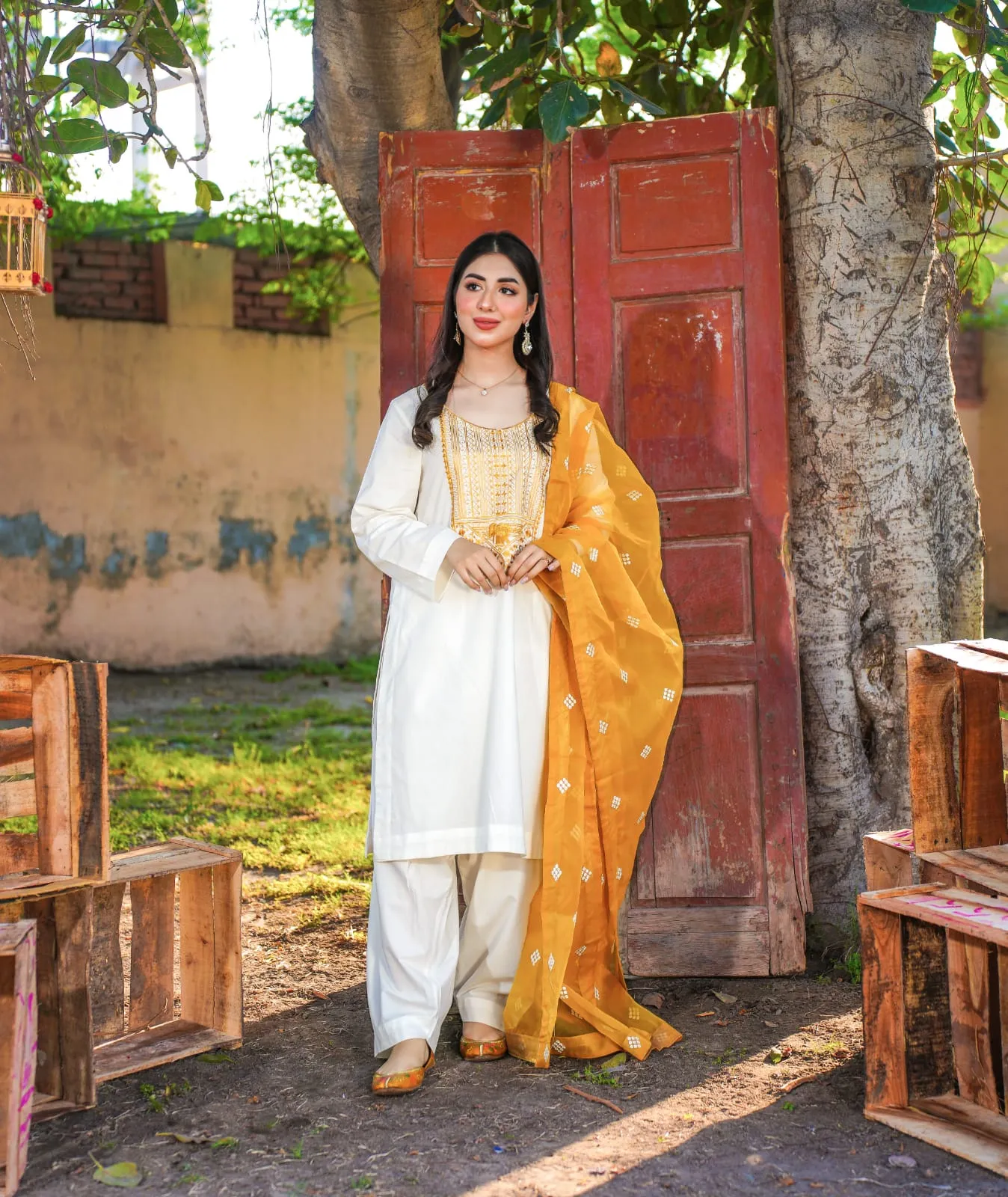 White Suit Eid 3PC