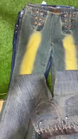 Y2K Embroidered / Heavy Embellished Flare Jeans